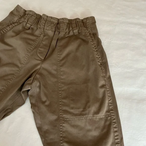 Brunello Cucinelli Belted Elasticized Waist Cargo Pants Vintage Brown Small - Picture 6 of 13